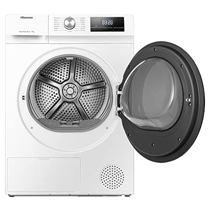 Freestanding Heat Pump Tumble Dryer – 9kg, Front Load, 15 Programs, Auto-Dry, Steam Refresh, Allergy Care, White (60cm)