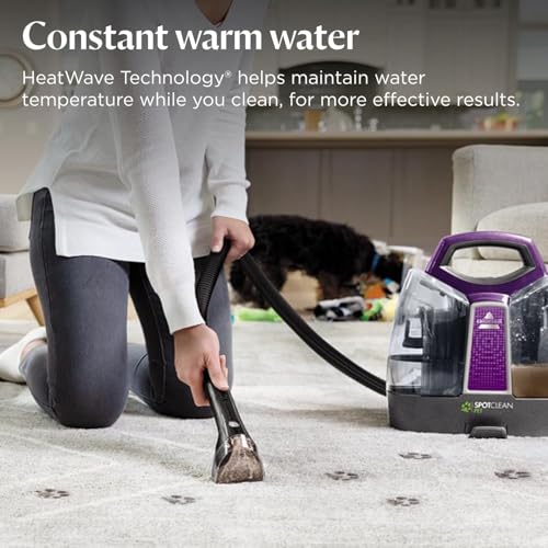 BISSELL SpotClean Pet, Carpet Cleaner, Portable Spot Cleaner, Spills & Carpet Stain Remover