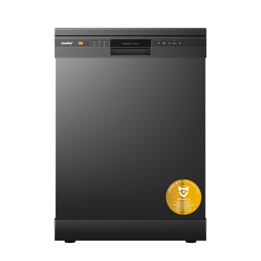 COMFEE' Freestanding Dishwasher CDWPF1201PB-UK 60cm Width, Full Size Dishwasher with 12 place settings