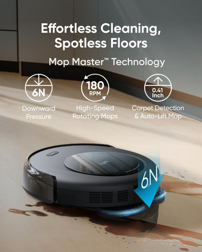 eufy Omni C20, Robot Vacuum Cleaner with Mop, All-in-One Station,7,000 Pa Powerful Suction, Ultra-Slim