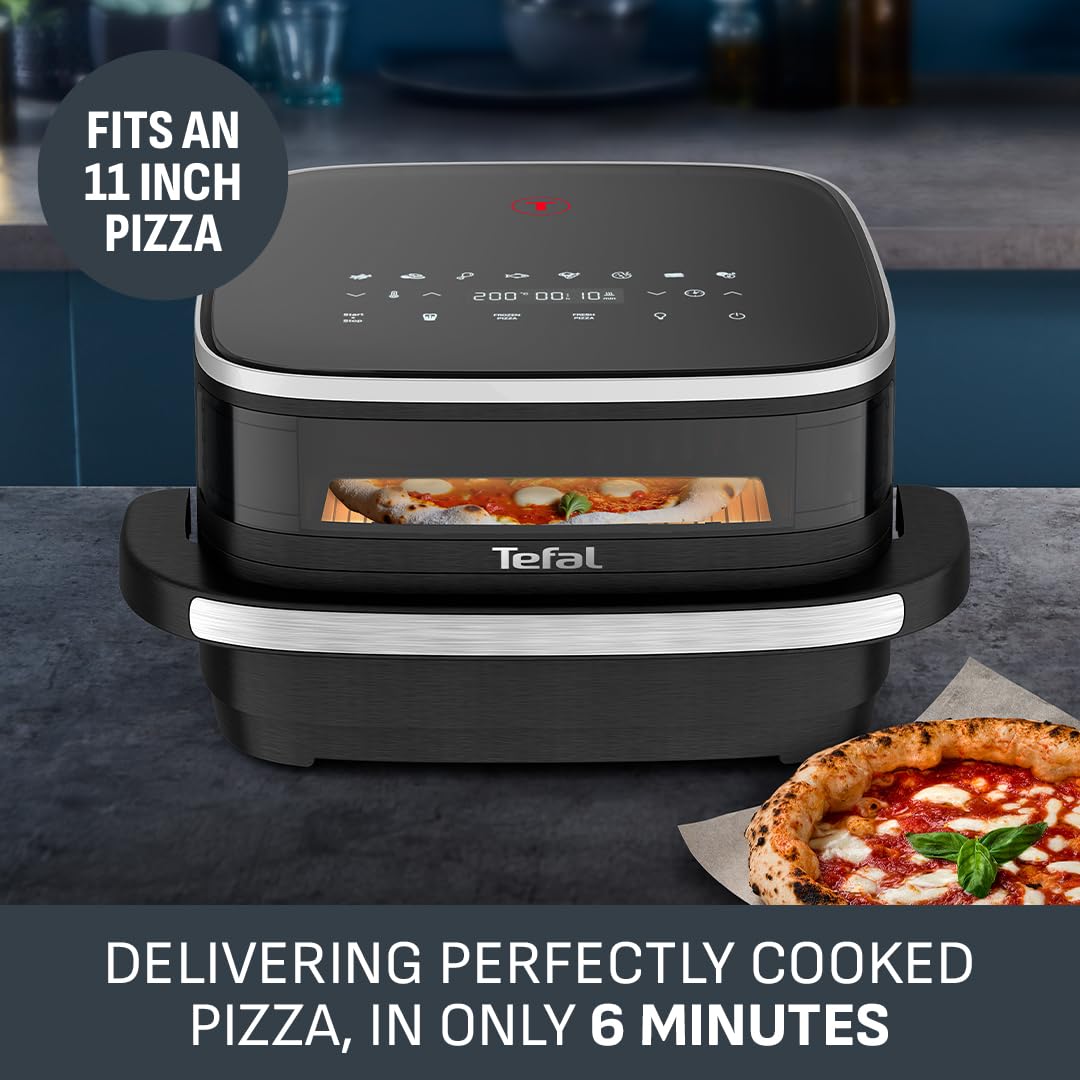 Tefal Easy Fry Pizza, XL Surface, Large Air Fryer, Spacious Basket, Up To 1 Kg of Fries