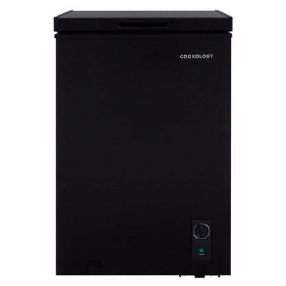Cookology CCFZ99BK Freestanding Chest Freezer in Black - 99 Litre Capacity - For Kitchens
