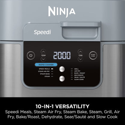 Ninja Speedi 10-in-1 Rapid Cooker, Air Fryer and Multi Cooker, 5.7L, Meals for 4 in 15 Minutes, Air Fry, Steam