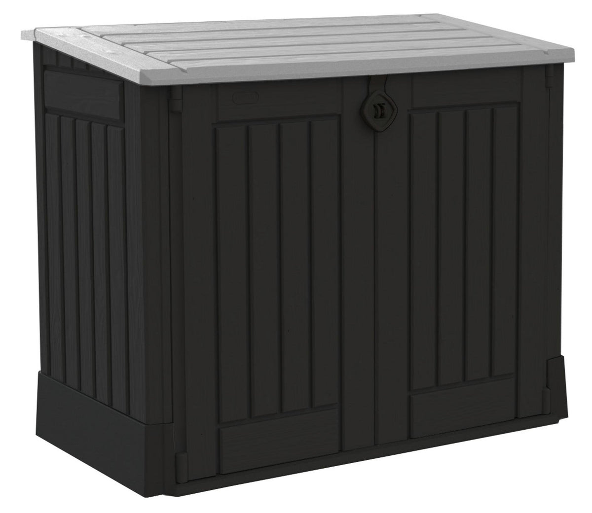 Keter Store It Out Midi Outdoor Garden Storage Shed, Black and Grey, 130 x 74 x 110 cm